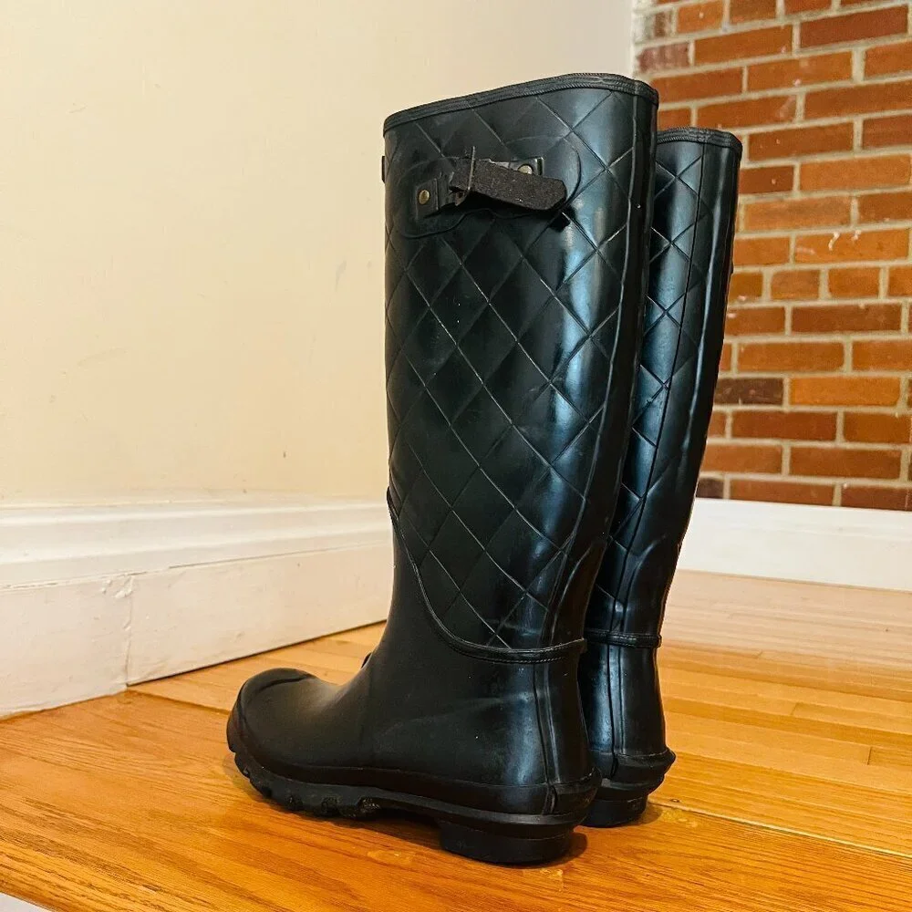 Barbour Women's Bede Wellington Boots Black Size 5
